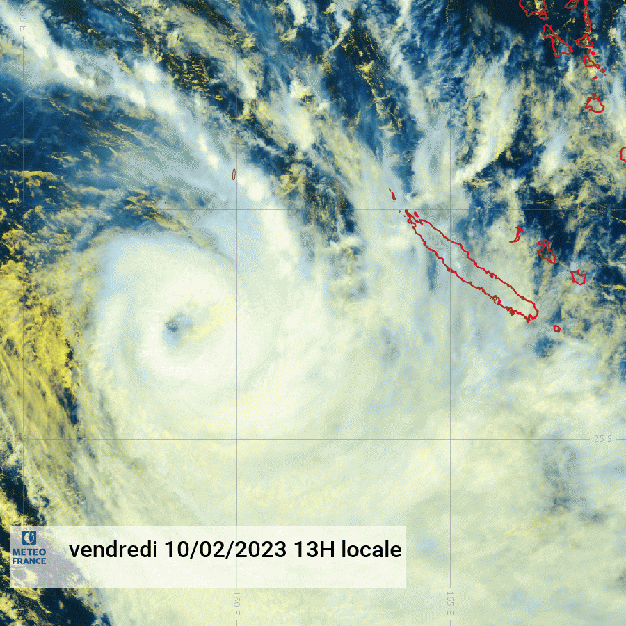 GABRIELLE - Image satellite