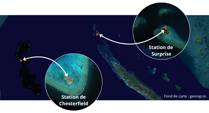 Carte situant les stations de Chesterfield de Surprise