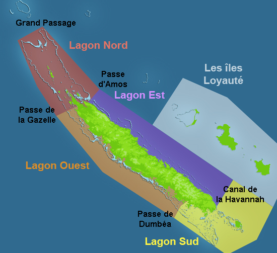 Les zones du bulletin lagon