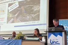 Thomas Abinun au mini-séminaire « Agriculture, alimentation et usage de l’eau » - ©Météo-France
