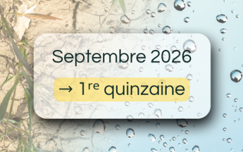 Bulletin de suivi pluviométrique - 1re quinzaine de septembre 2026