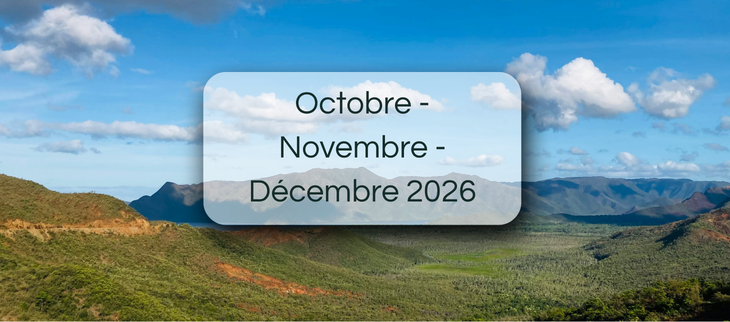 Prévision saisonnière pour le trimestre octobre - novembre - décembre 2026