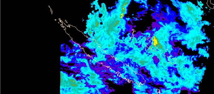 Image radar du 10 férvier 2025 à 00h30 locale