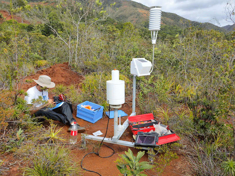Installation de la station de la Ouinné en 2021