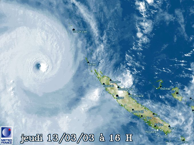 Image satellite du jeudi 13 mars 2003 à 16h